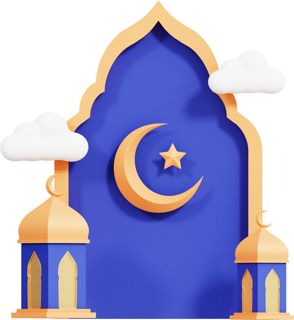 Islamic background ornament 3d icon